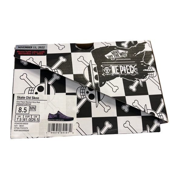 Vans Shoes Mens 8.5 One Piece Wanted Nico Rob Skate Old Skoo Purple Sneakers - Picture 6 of 10